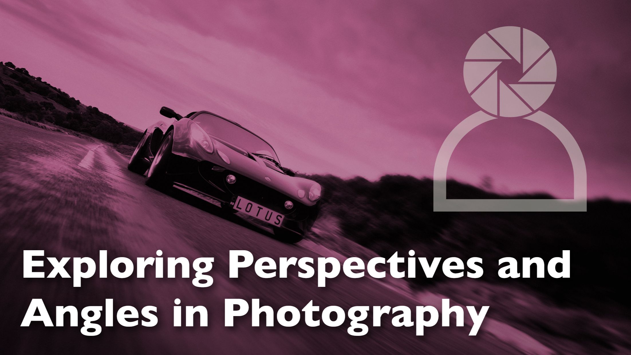 Header graphic for photography blog about exploring different angles and perspectives when shooting